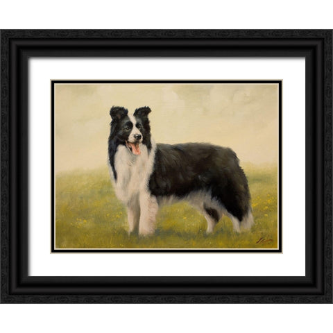 58 Black Ornate Wood Framed Art Print with Double Matting by Silver, John