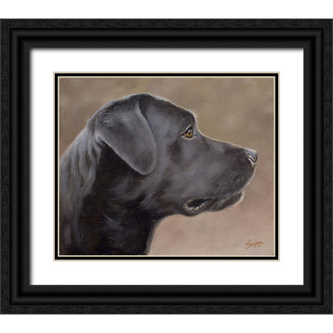 D063 Black Ornate Wood Framed Art Print with Double Matting by Silver, John