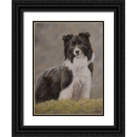 D065 Black Ornate Wood Framed Art Print with Double Matting by Silver, John