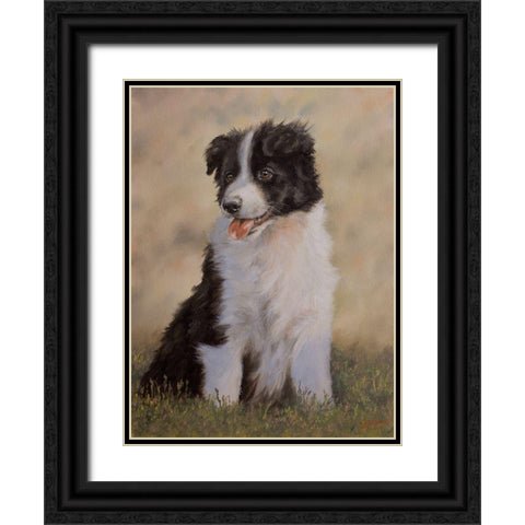 D069 Black Ornate Wood Framed Art Print with Double Matting by Silver, John