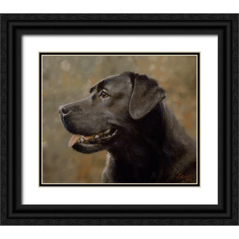 D074 Black Ornate Wood Framed Art Print with Double Matting by Silver, John