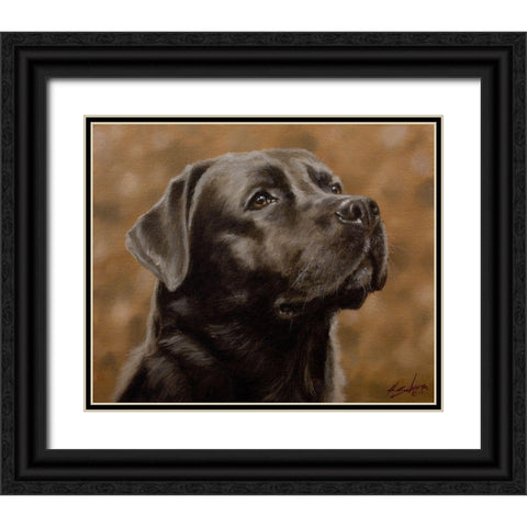 85 Black Ornate Wood Framed Art Print with Double Matting by Silver, John