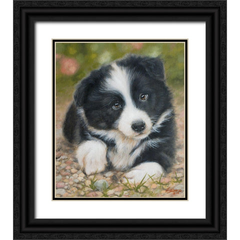 169 Black Ornate Wood Framed Art Print with Double Matting by Silver, John