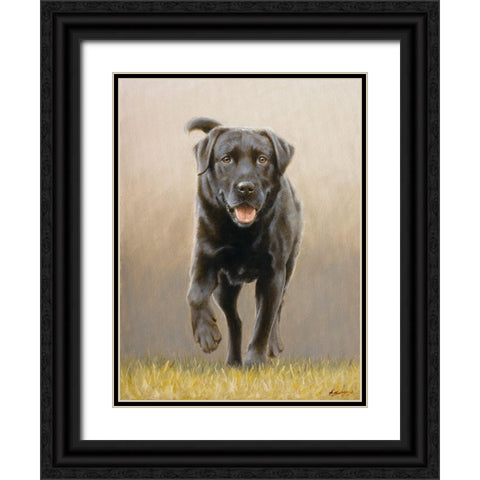 234 Black Ornate Wood Framed Art Print with Double Matting by Silver, John