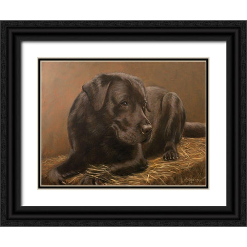 312 Black Ornate Wood Framed Art Print with Double Matting by Silver, John