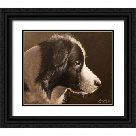 321 Black Ornate Wood Framed Art Print with Double Matting by Silver, John