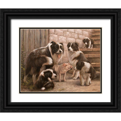 326 Black Ornate Wood Framed Art Print with Double Matting by Silver, John