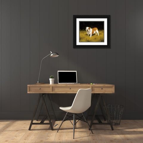 Js113-C Black Ornate Wood Framed Art Print with Double Matting by Silver, John