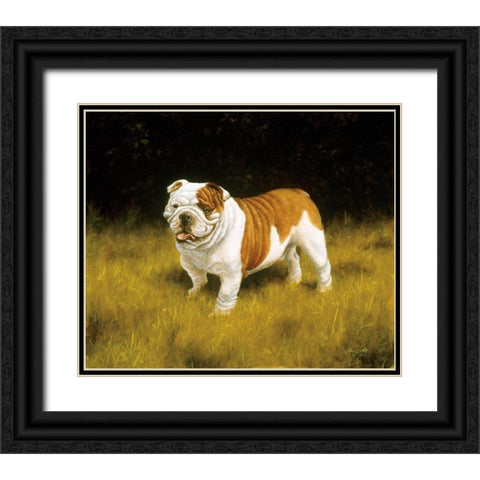 Js113-C Black Ornate Wood Framed Art Print with Double Matting by Silver, John