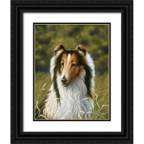 Js89-A Black Ornate Wood Framed Art Print with Double Matting by Silver, John