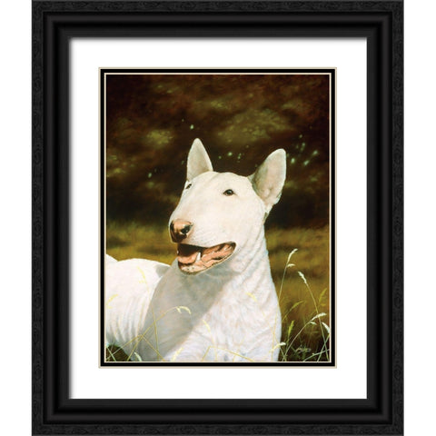 Js109-B Black Ornate Wood Framed Art Print with Double Matting by Silver, John