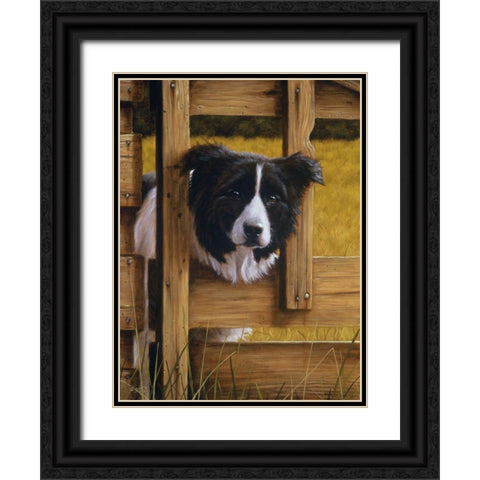 Jsm1-B Black Ornate Wood Framed Art Print with Double Matting by Silver, John