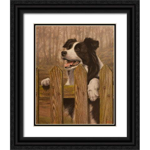 341 Black Ornate Wood Framed Art Print with Double Matting by Silver, John