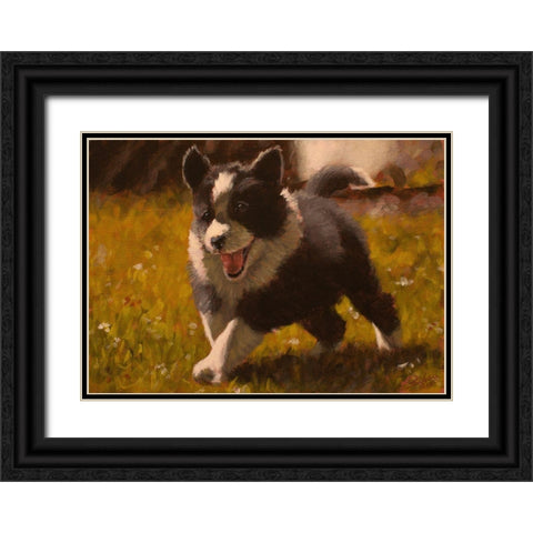 348 Black Ornate Wood Framed Art Print with Double Matting by Silver, John