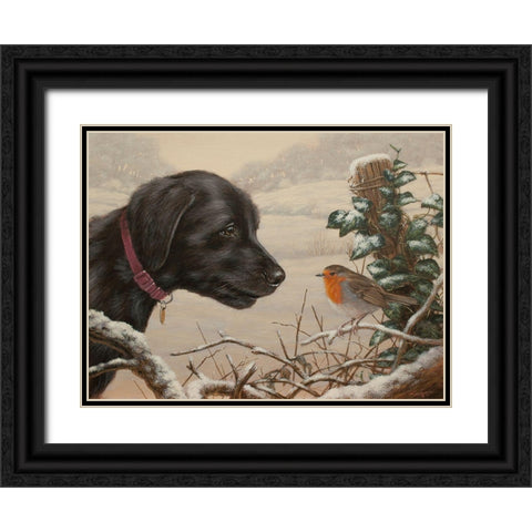 Close Encounters C906(L) Black Ornate Wood Framed Art Print with Double Matting by Silver, John