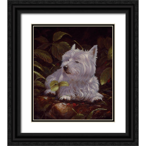 Js107-A Black Ornate Wood Framed Art Print with Double Matting by Silver, John