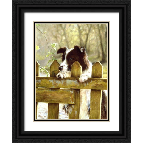Jsm29-A Black Ornate Wood Framed Art Print with Double Matting by Silver, John