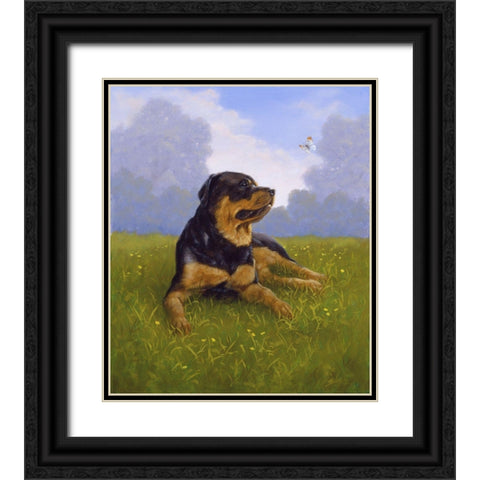 Jsm33-B Black Ornate Wood Framed Art Print with Double Matting by Silver, John