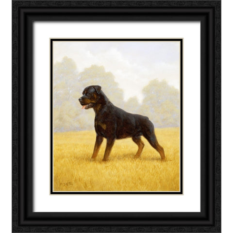 Jsm35-B Black Ornate Wood Framed Art Print with Double Matting by Silver, John