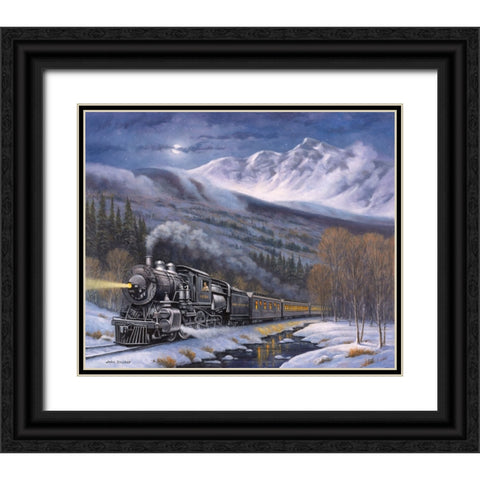 Union Pacific Black Ornate Wood Framed Art Print with Double Matting by Zaccheo, John