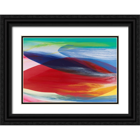 Rhythm Black Ornate Wood Framed Art Print with Double Matting by Zaccheo, John
