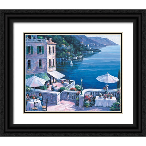 Timeless Splendor Black Ornate Wood Framed Art Print with Double Matting by Zaccheo, John