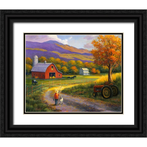 The Journey Home Black Ornate Wood Framed Art Print with Double Matting by Zaccheo, John