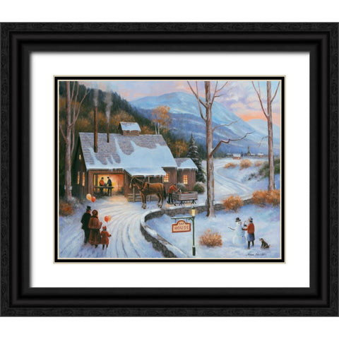 Sap House Black Ornate Wood Framed Art Print with Double Matting by Zaccheo, John