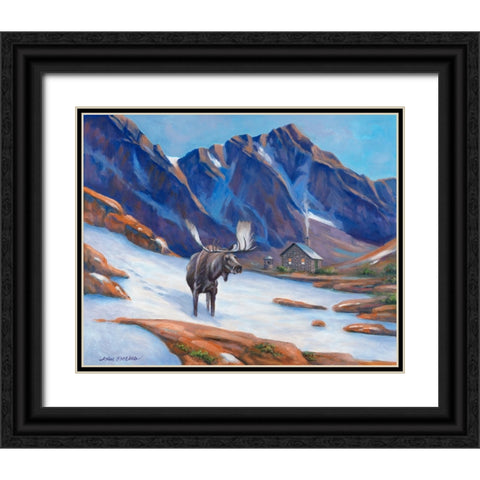 High in the Rockies Black Ornate Wood Framed Art Print with Double Matting by Zaccheo, John