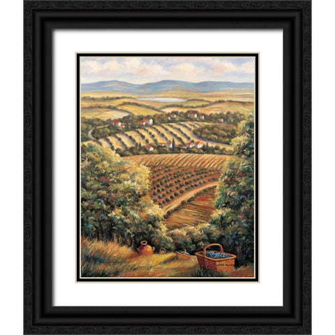 Valley D Black Ornate Wood Framed Art Print with Double Matting by Zaccheo, John