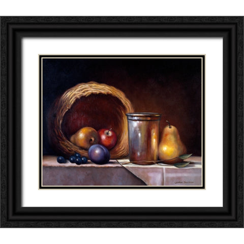 Still Life Symphony Black Ornate Wood Framed Art Print with Double Matting by Zaccheo, John
