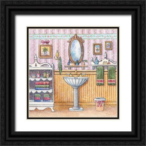 Za2055 Black Ornate Wood Framed Art Print with Double Matting by Zaccheo, John