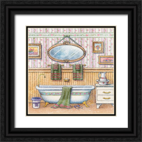 Za2057 Black Ornate Wood Framed Art Print with Double Matting by Zaccheo, John