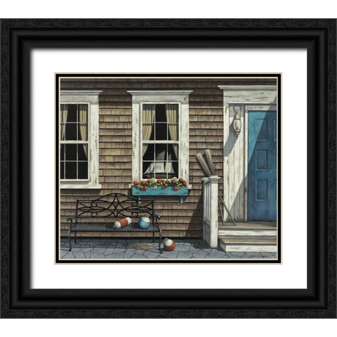 Nantucket Black Ornate Wood Framed Art Print with Double Matting by Zaccheo, John