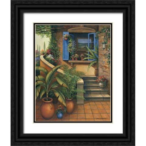 Stairway To Paradise Black Ornate Wood Framed Art Print with Double Matting by Zaccheo, John