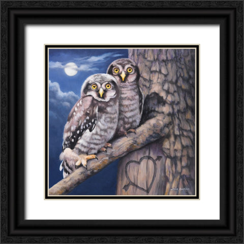 Mates For Life Black Ornate Wood Framed Art Print with Double Matting by Zaccheo, John