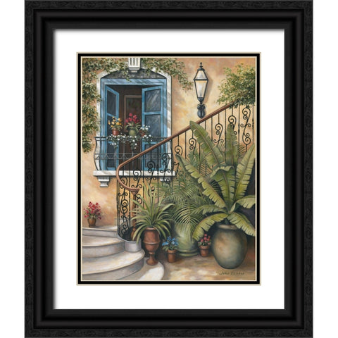 Stairway To The Sky Black Ornate Wood Framed Art Print with Double Matting by Zaccheo, John
