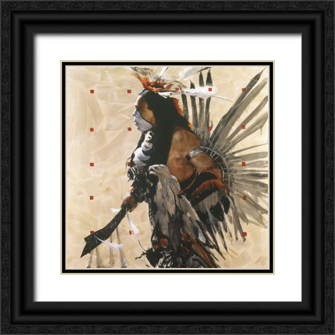 Ben Yahola I I I Black Ornate Wood Framed Art Print with Double Matting by Knauf, J.E.