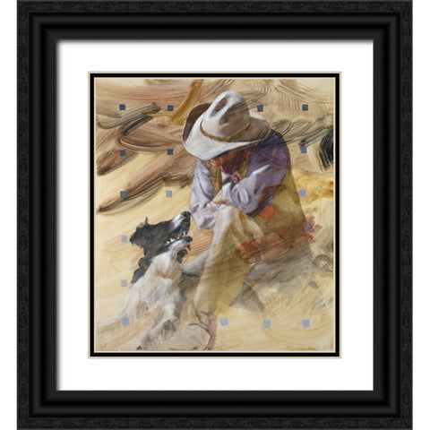 Marching Orders Black Ornate Wood Framed Art Print with Double Matting by Knauf, J.E.