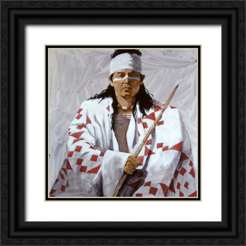 Allie 2 Black Ornate Wood Framed Art Print with Double Matting by Knauf, J.E.
