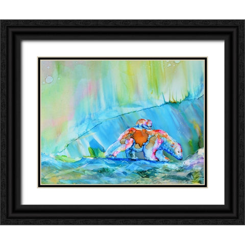 By the Light of Aurora Black Ornate Wood Framed Art Print with Double Matting by Art by Leslie Franklin