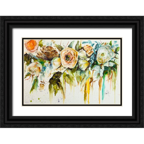 Zen Garden Black Ornate Wood Framed Art Print with Double Matting by Art by Leslie Franklin
