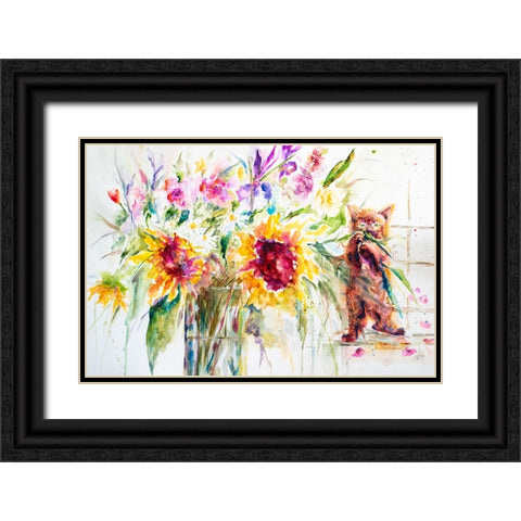 Almost a Still Life Black Ornate Wood Framed Art Print with Double Matting by Art by Leslie Franklin