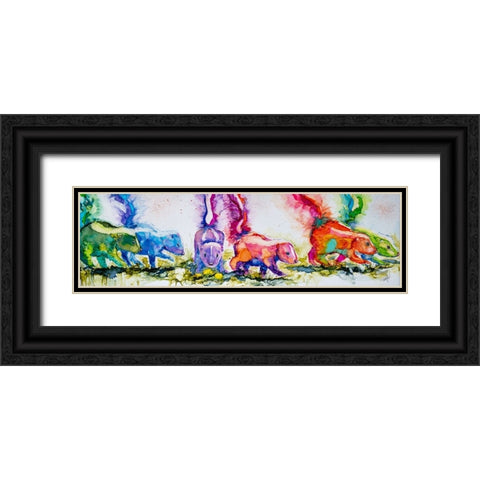 The Aromatherapists Black Ornate Wood Framed Art Print with Double Matting by Art by Leslie Franklin
