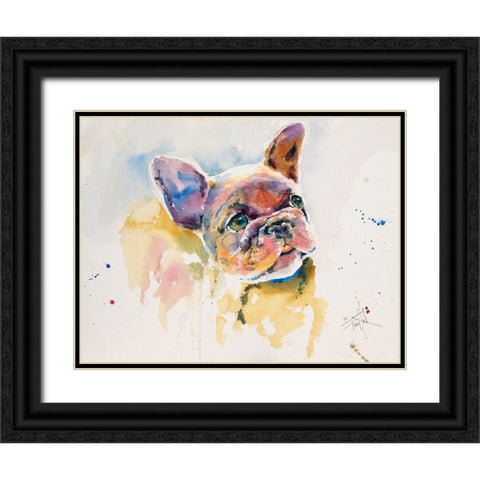 Will There Be Cake Black Ornate Wood Framed Art Print with Double Matting by Art by Leslie Franklin