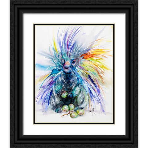 Dont I Look Sharp Black Ornate Wood Framed Art Print with Double Matting by Art by Leslie Franklin