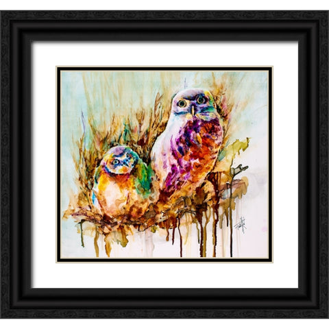 New in the Burrow Black Ornate Wood Framed Art Print with Double Matting by Art by Leslie Franklin