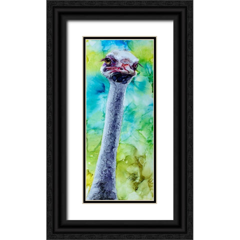 Jelly Of My Lashes_ Black Ornate Wood Framed Art Print with Double Matting by Art by Leslie Franklin