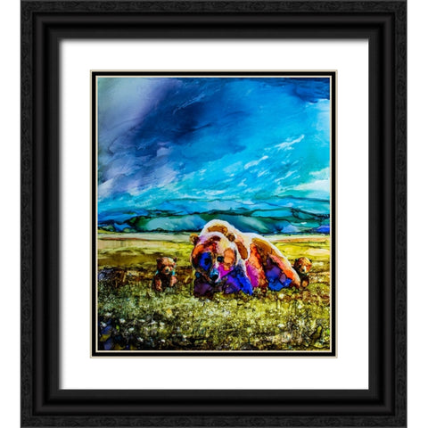 The Field Trip Black Ornate Wood Framed Art Print with Double Matting by Art by Leslie Franklin