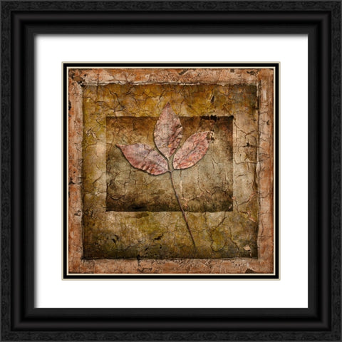 Autumn Leaves II Black Ornate Wood Framed Art Print with Double Matting by LightBoxJournal